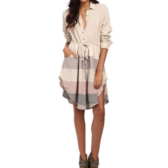 Free People Oversized Shirt Dress - Picture 7 of 10